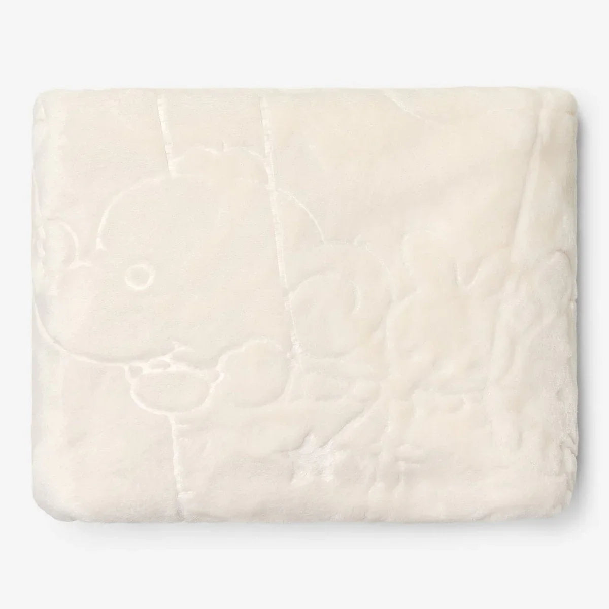 Fleece Reliëf Bear - Baby Blue