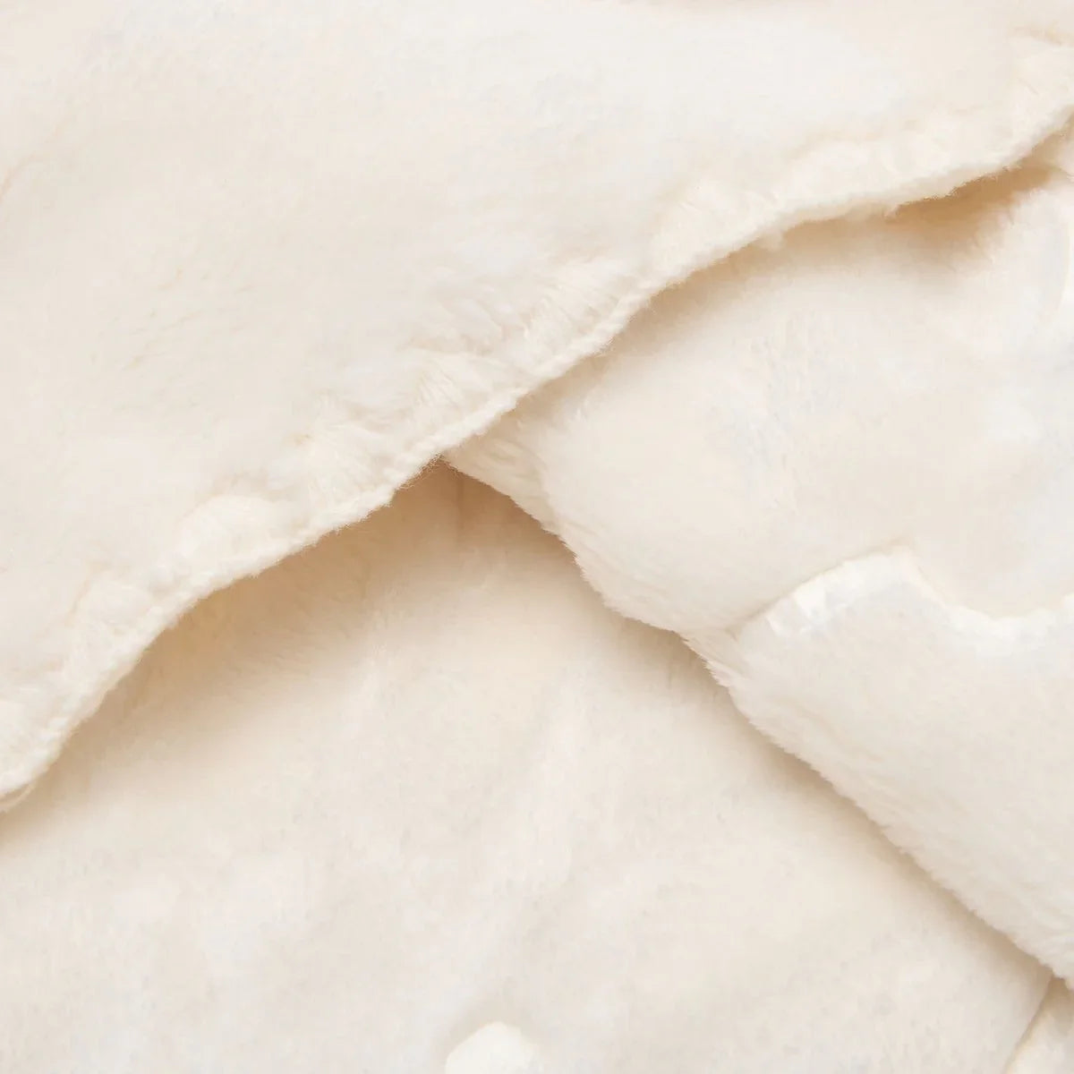 Fleece Reliëf Bear - Cream