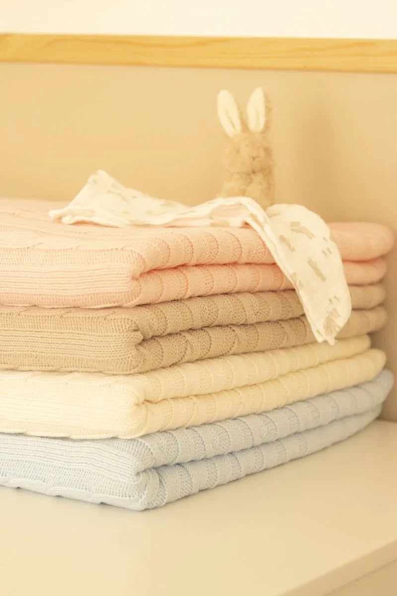 Teddy Knit - Baby Blue